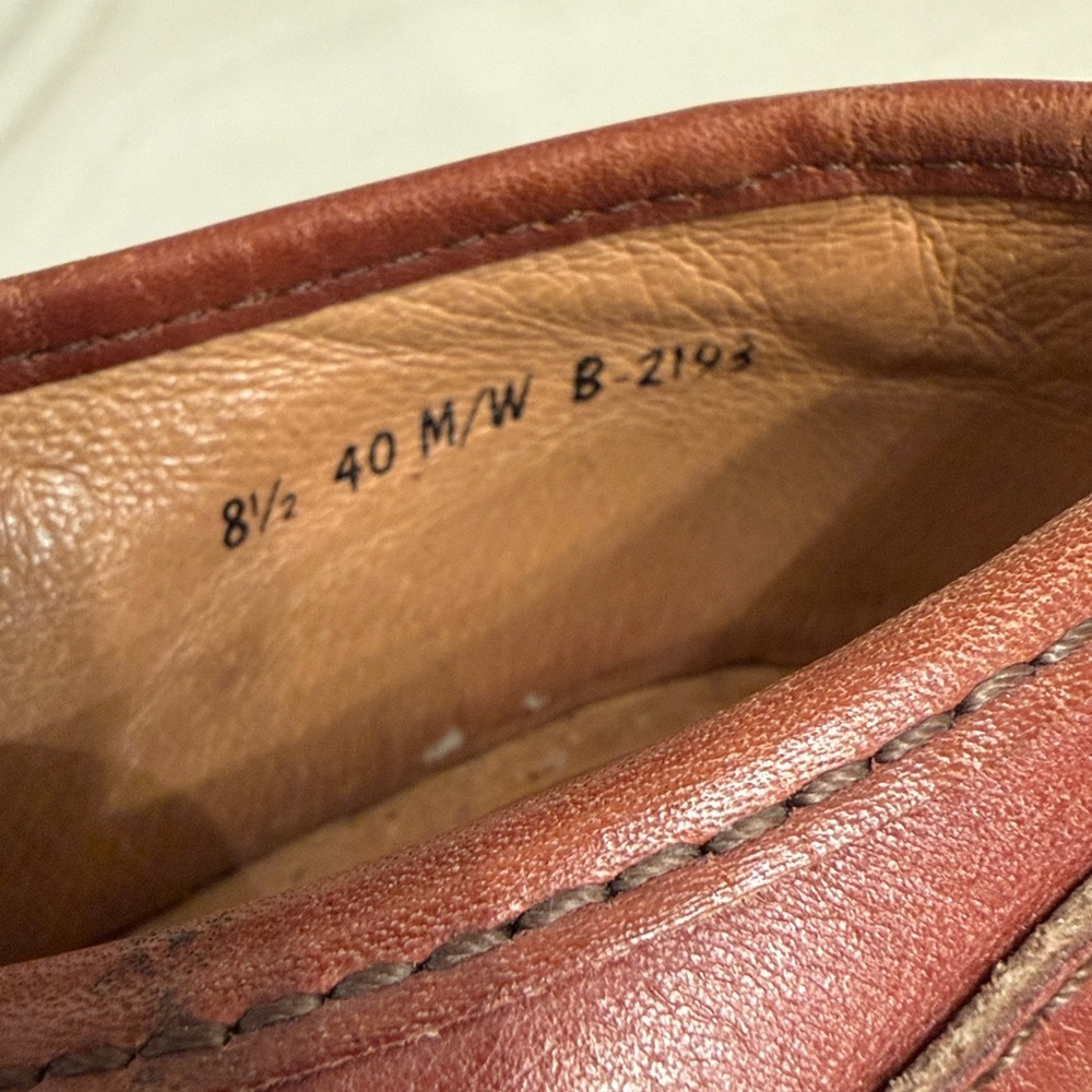 Born Chestnut Leather Buckle Shoes - Picture 4 of 7